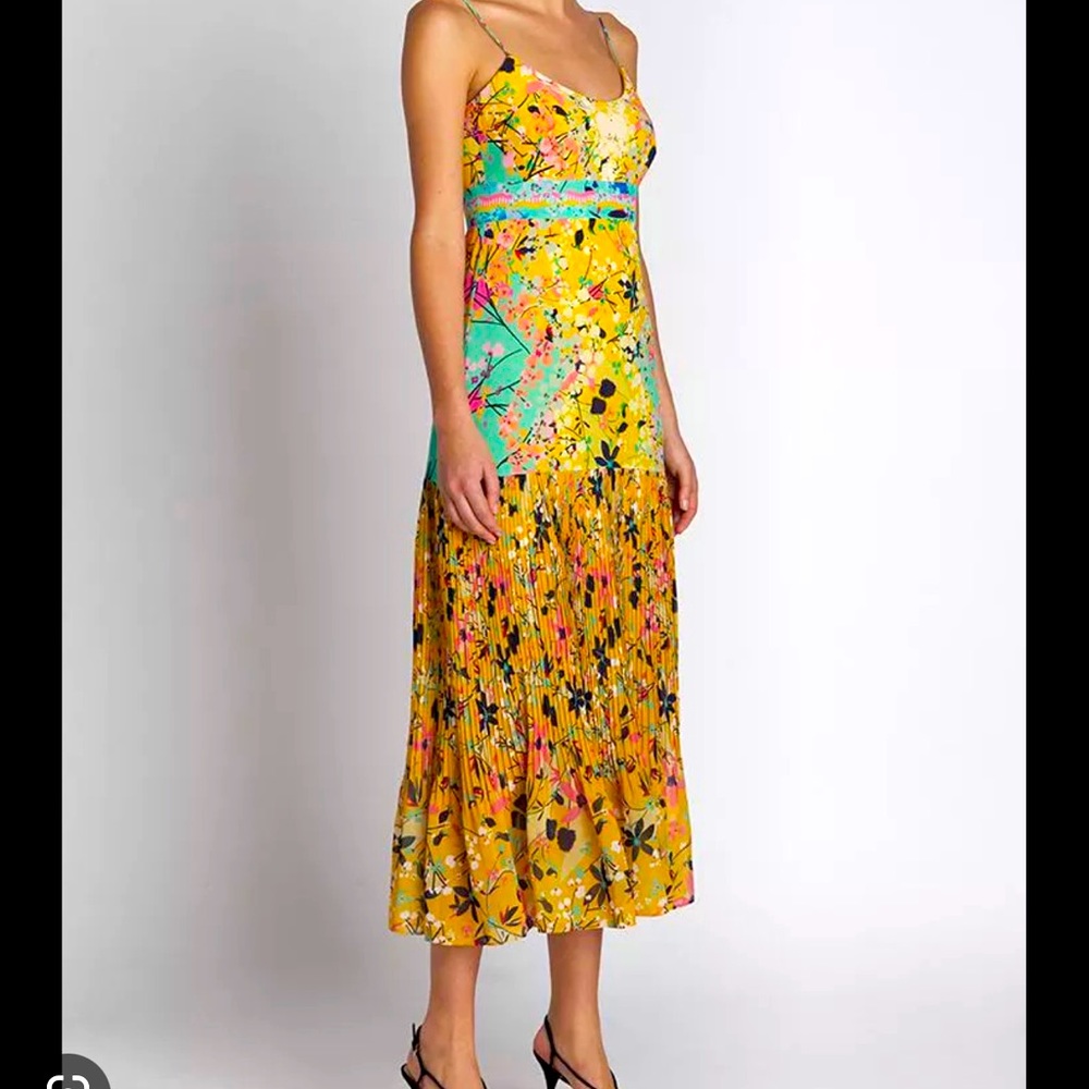 Saloni size 2 Veronica silk dress